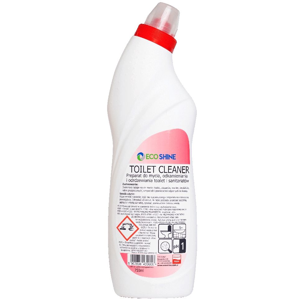 Eco Shine toilet cleaner 750 ml kwaśny preparat do codziennego mycia i odkamieniania | biuroweokazje.pl | Zamów bezpiecznie!