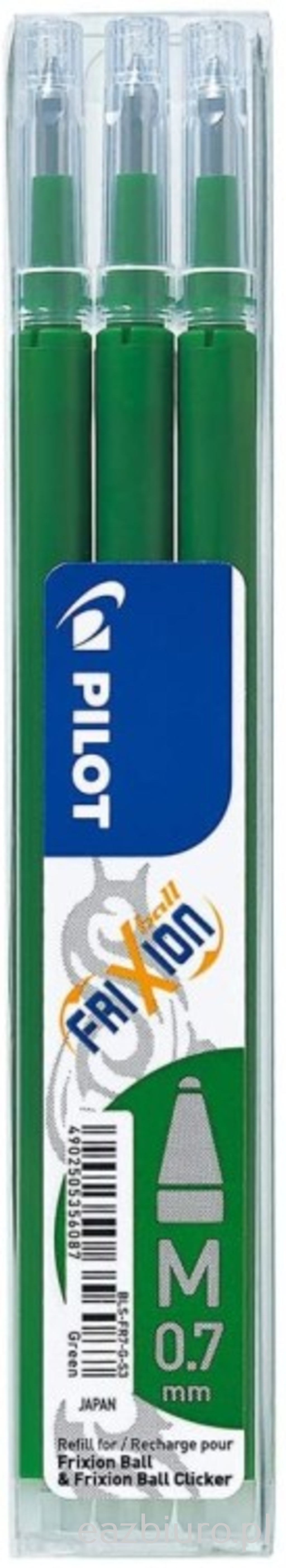 Wkład do długopisu wymazywalnego Pilot frixion zielony 3 sztuki | biuroweokazje.pl | Kup taniej!