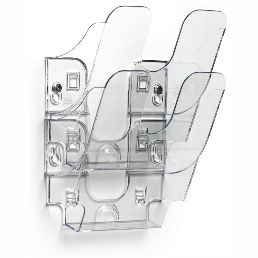 Pojemnik naścienny Flexiplus Durable pionowy transparentny | biuroweokazje.pl | Kup skutecznie!