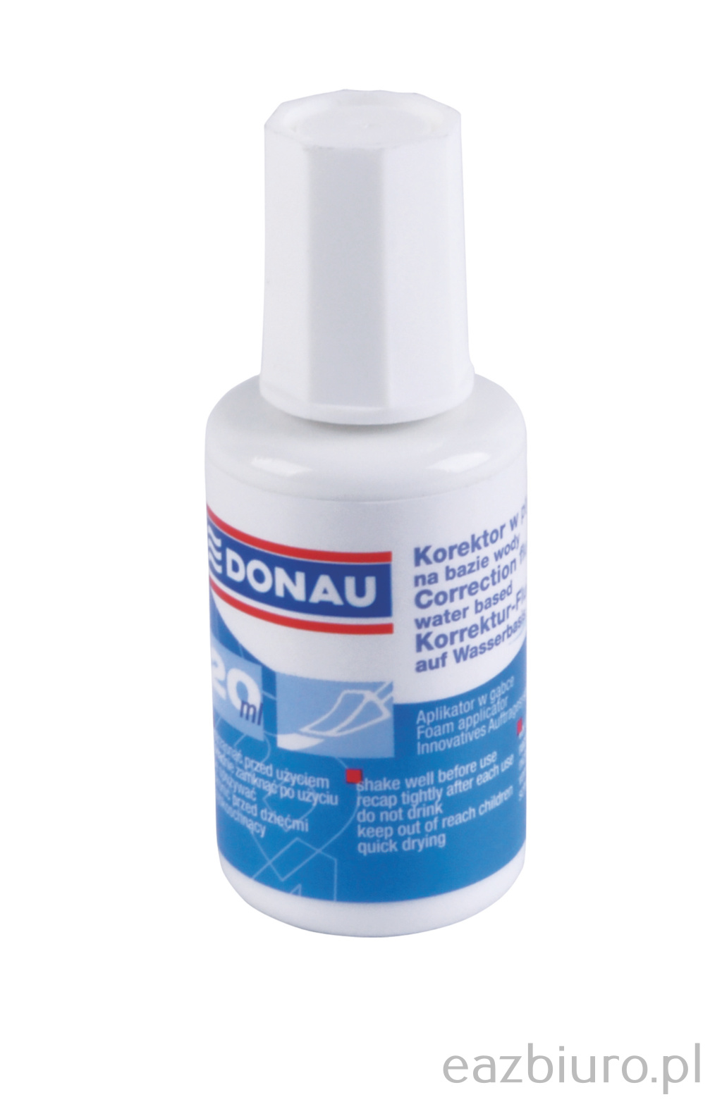 Korektor Donau w płynie z Aplikatorem na bazie wody 20 ml | biuroweokazje.pl | Nie czekaj!