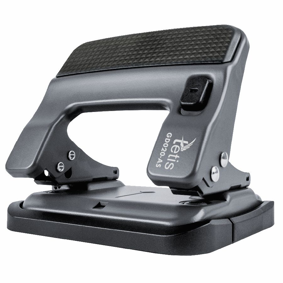 Dziurkacz metalowy szary do 30 kartek Tetis | biuroweokazje.pl | Kup sprytnie!