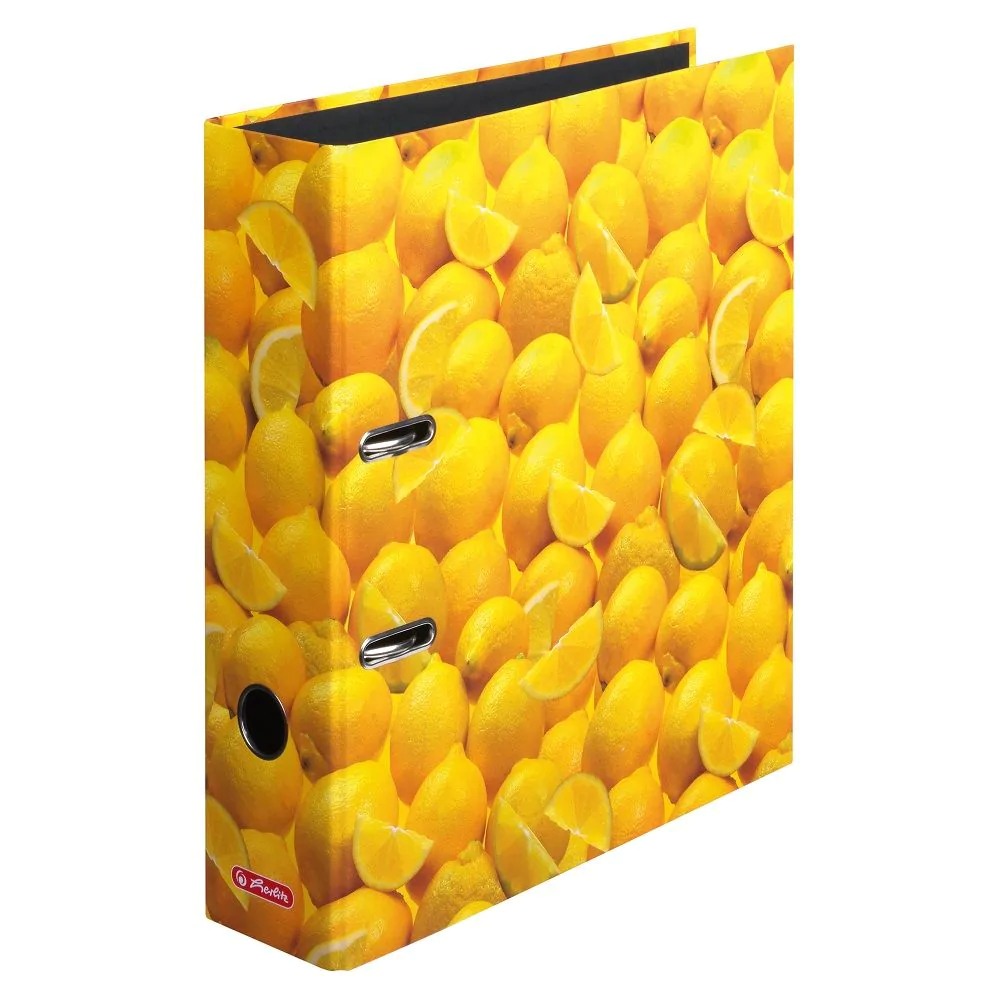 Segregator Herlitz A4 8 cm cytryny | biuroweokazje.pl | Wybierz mądrze!