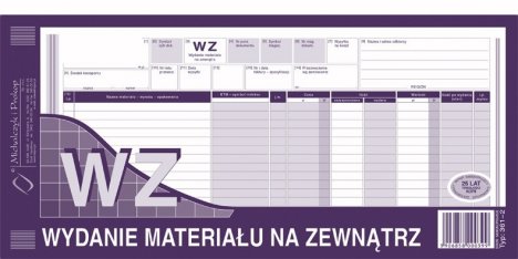 Druk wz wydanie materiału na zewnątrz 1/3 A3 M&P | biuroweokazje.pl | Zamów bezpiecznie!