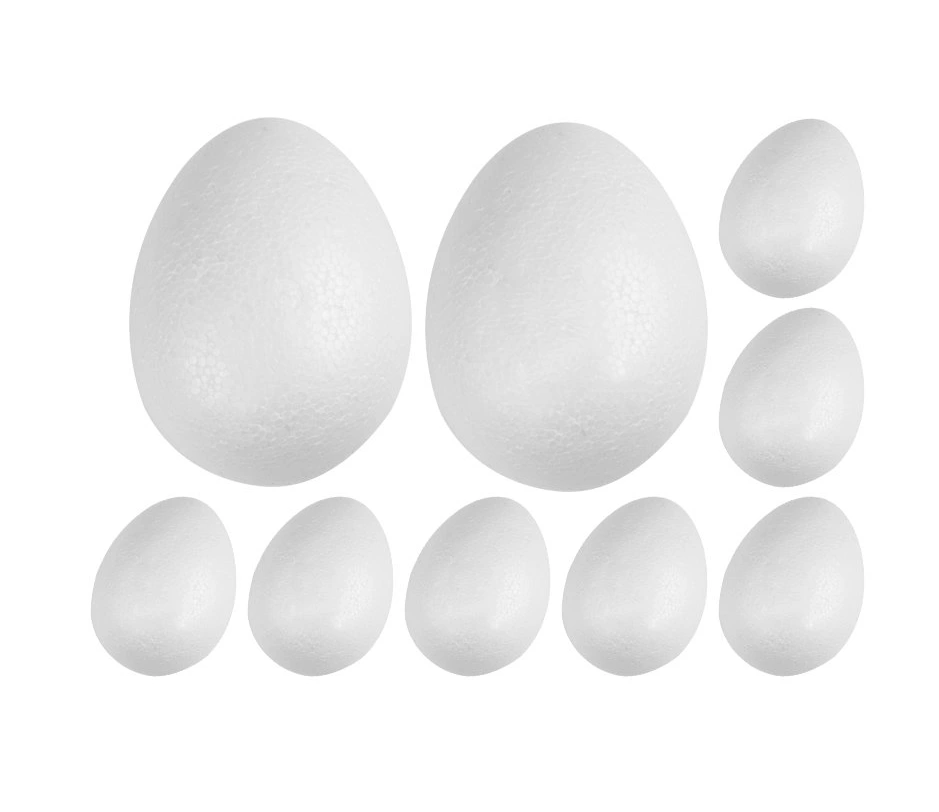 Jajko styropianowe 6 cm zestaw 10 sztuk | biuroweokazje.pl | Kup online!