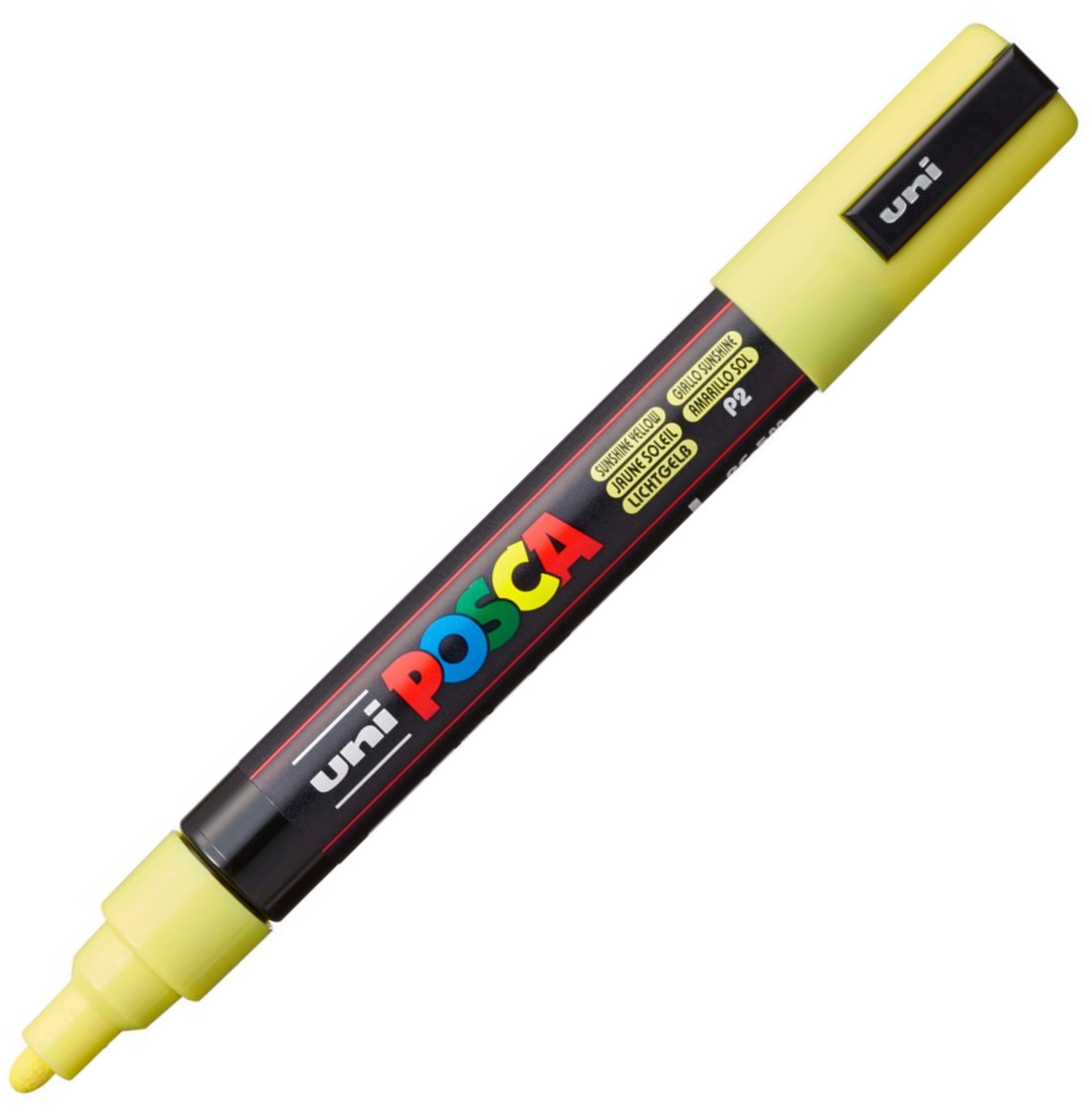 Pc-5 m pastelowy żółty marker posca uni | biuroweokazje.pl | Kup pewnie!