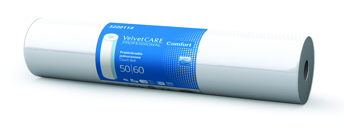Rolka medyczna celulozowa Velvet professional, 2-warstwowa biały podkład medyczny | biuroweokazje.pl | Wybierz mądrze!