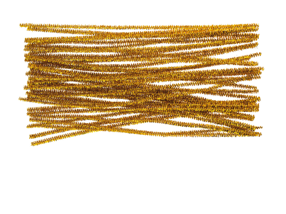 Druciki kreatywne metalizowane 30 cm zestaw 25 sztuk złote | biuroweokazje.pl | Weź najlepsze!