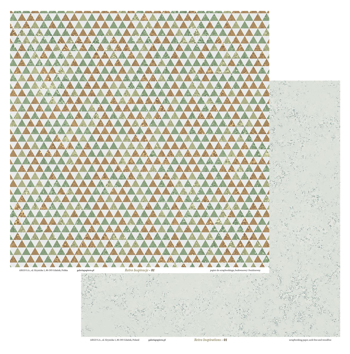Papier scrapbookingowy dwustronny retro inspiracje-01 200 g/m2 zestaw 5 sztuk. | biuroweokazje.pl | Kup pewnie!