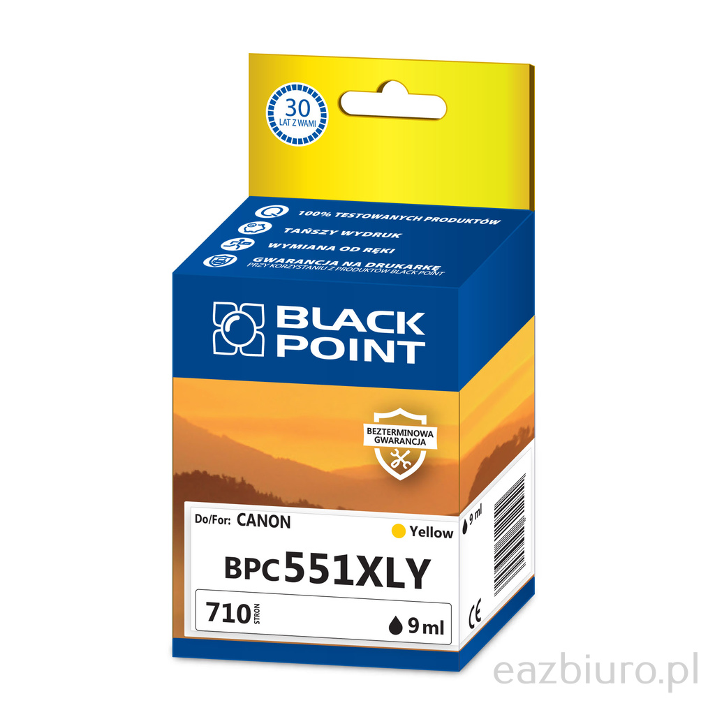 Cartrige Canon cli551xl yellow blackpoint | biuroweokazje.pl | Odkryj bestseller