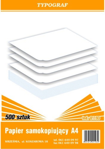Papier samokopiujący A4 zestaw 500 arkuszy | biuroweokazje.pl | Dodaj do koszyka!
