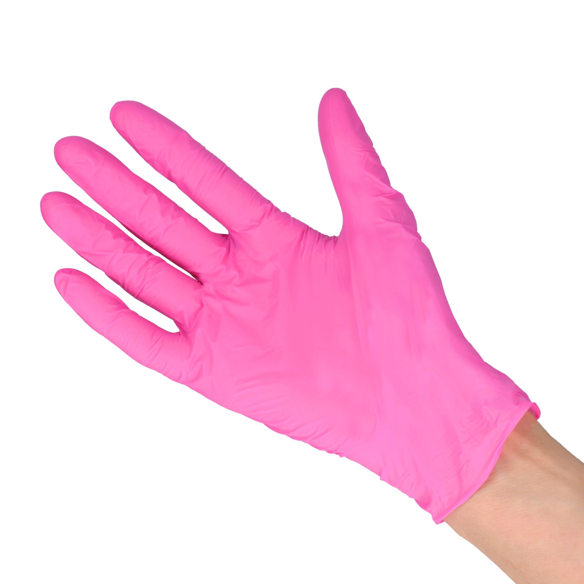  Rękawice Nitrylowe diag. S różowe 100 szt. | biuroweokazje.pl | Zobacz co wybierają inni