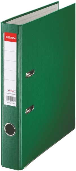 Segregator Esselte A4, ekonomiczny A4 50 mm, zielony | biuroweokazje.pl | Kup online!