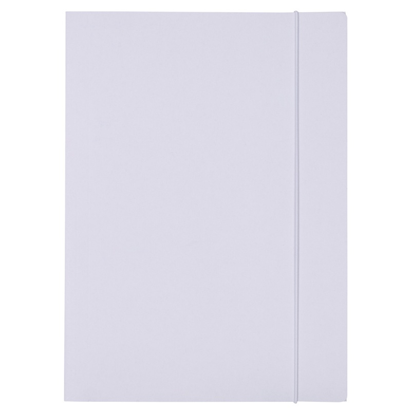 Teczka z gumką OFFICE PRODUCTS Budget, karton, A4, 250gsm, 3-skrz., biała | biuroweokazje.pl | Sprawdź ofertę!