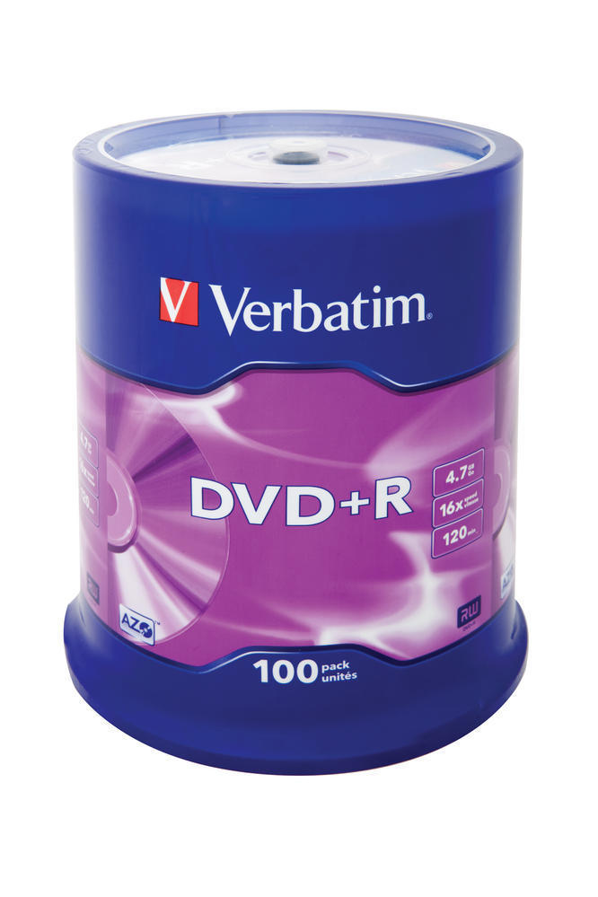 Płyta dvd+r Verbatim 4,7gb cake 100 | biuroweokazje.pl | Wybierz hit!