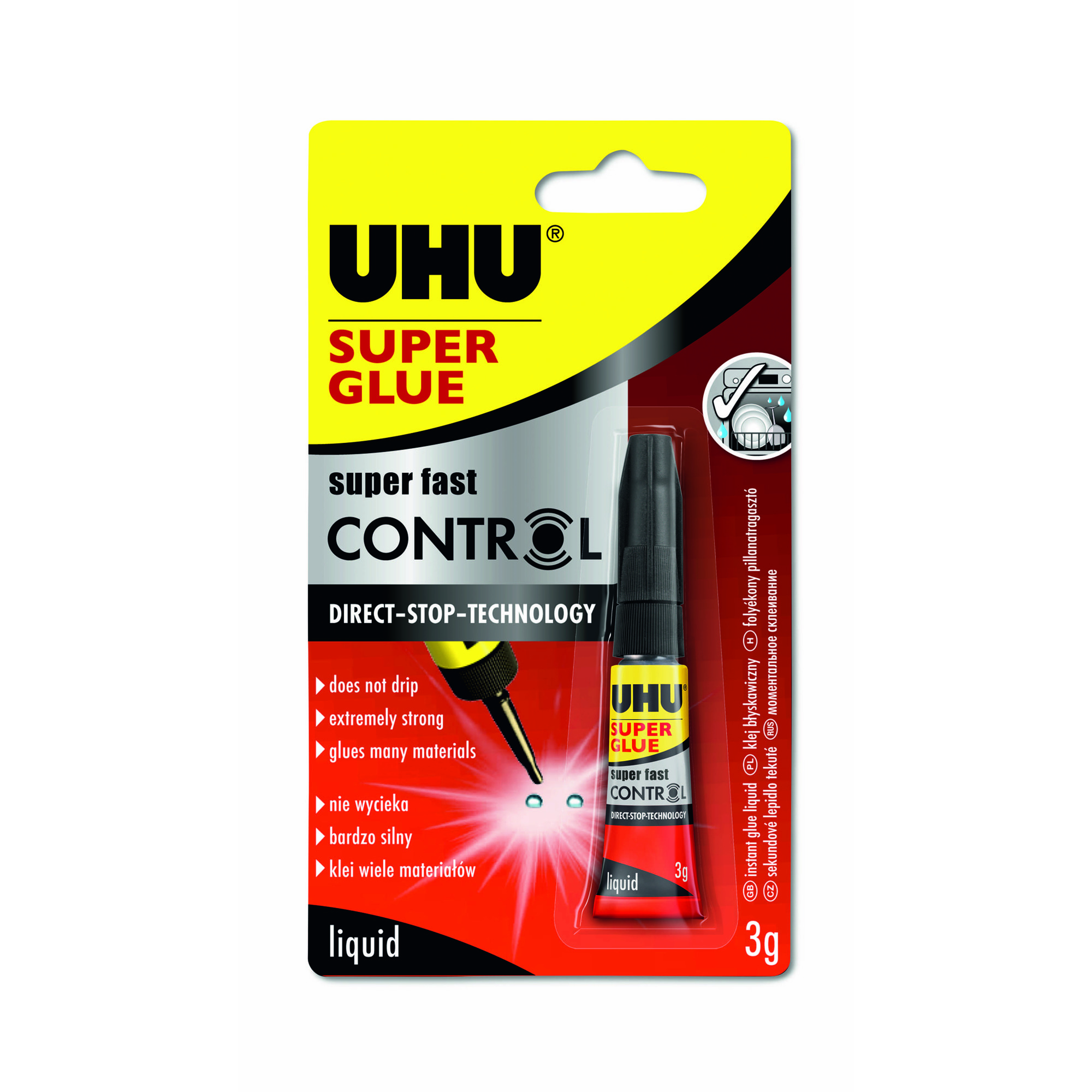 Klej uhu glue control 3 g do biura | biuroweokazje.pl | Kup wygodnie!