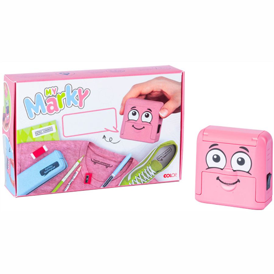 Pieczątka do odzieży Colop My Marky różowa zestaw | biuroweokazje.pl | Działaj śmiało!