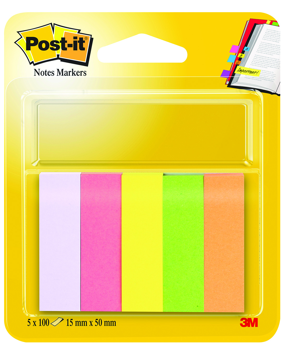 Zakładki indeksujące Post-it (670/5) 15 x 50 mm 5 x 100 kartek mix kolorów | biuroweokazje.pl | Sprawdź cenę!