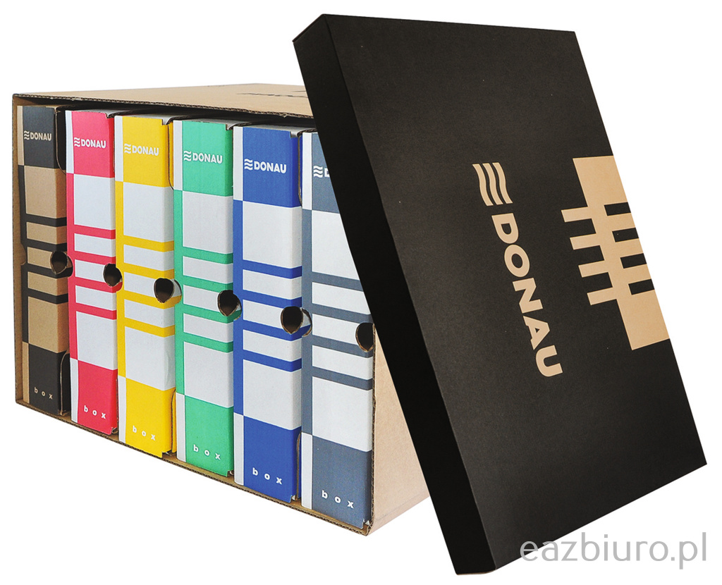 Pojemnik do archiwizacji zbiorczy Donau brązowy | biuroweokazje.pl | Działaj teraz!