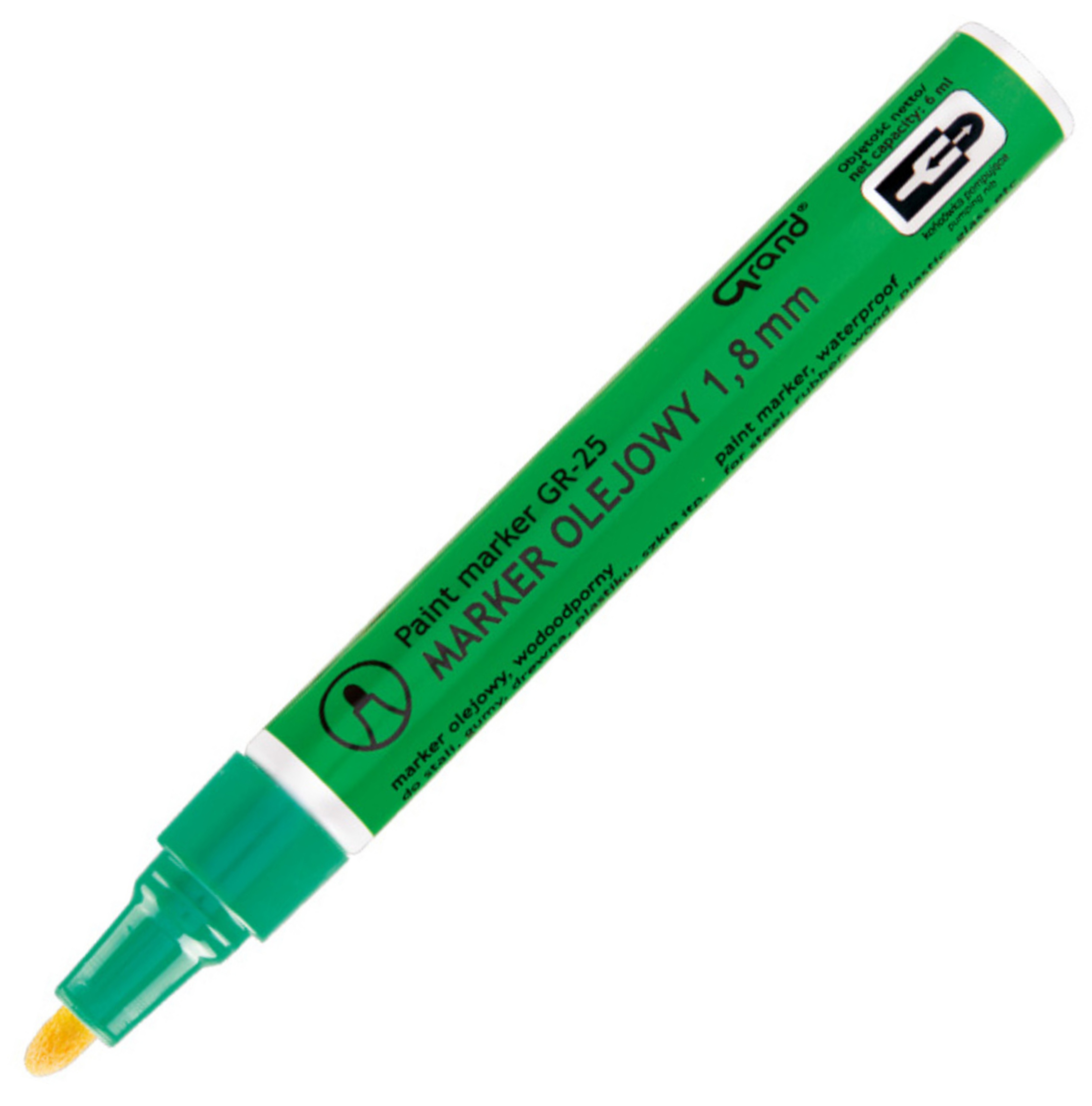 Marker olejowy gr-25 zielony do biura | biuroweokazje.pl | Kup z rabatem!