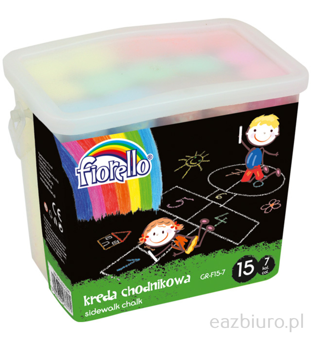 Kreda chodnikowa gr-f15-7 Fiorello 7 kolorów zestaw 15 sztuk | biuroweokazje.pl | Kup bez wahania!
