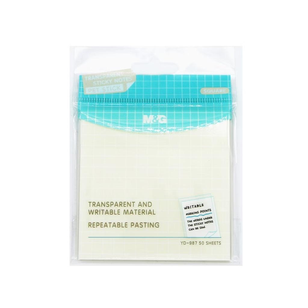 Karteczki samoprzylepne transparentne 76x76 mm, zestaw 50 sztuk | biuroweokazje.pl | Kup teraz!