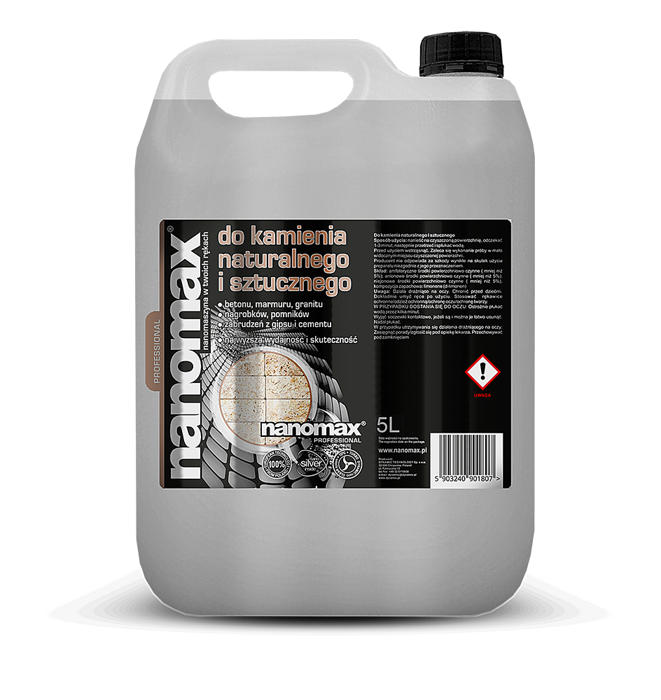 Nanomax do kamienia naturalnego i sztucznego 5 l | biuroweokazje.pl | Zamów z gwarancją!