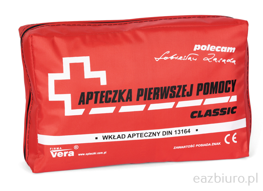 Apteczka uniwersalna w saszetce z wyposażeniem | biuroweokazje.pl | Poznaj hit sprzedaży