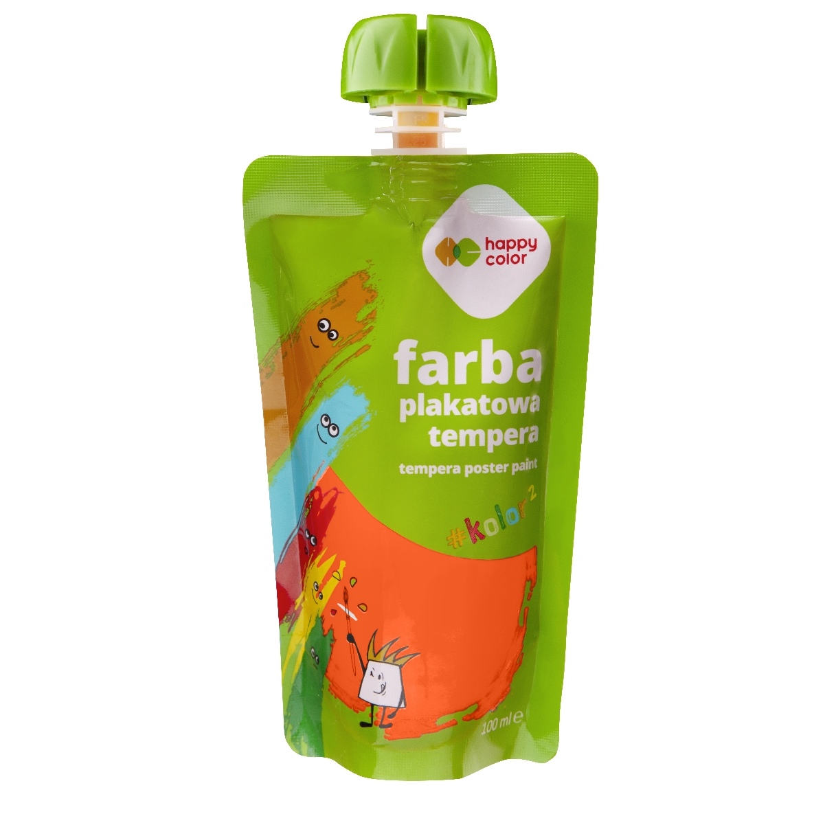 Farba plakatowa tempera w saszetce 100 ml pomarańczowa | biuroweokazje.pl | Kup wygodnie!