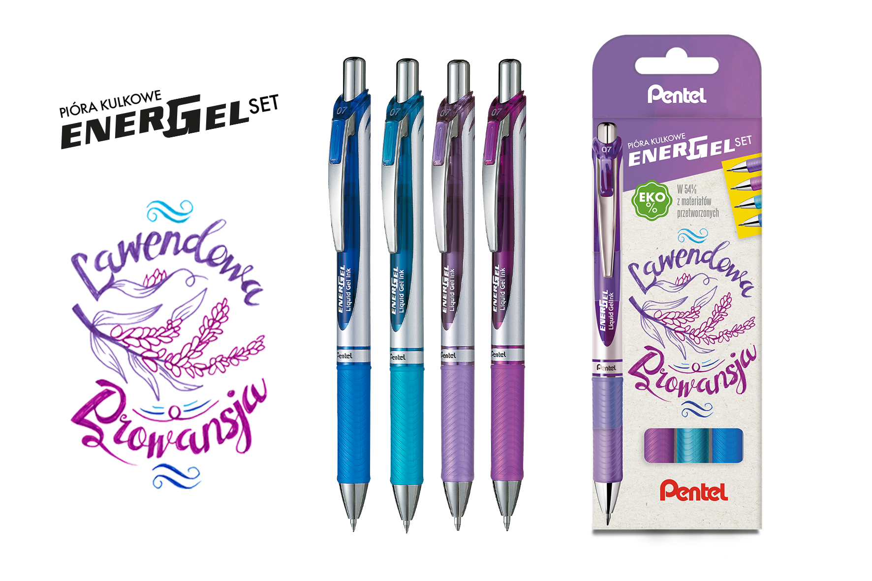 Pentel pióro kulkowe 0,7 mm energel set bl77st4csvvpl lawendowa prowansja | biuroweokazje.pl | Dodaj do koszyka!