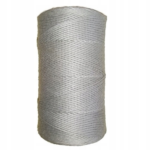 Sznurek lniany nabłyszczany 10 dkg. szary | biuroweokazje.pl | Postaw na jakość!