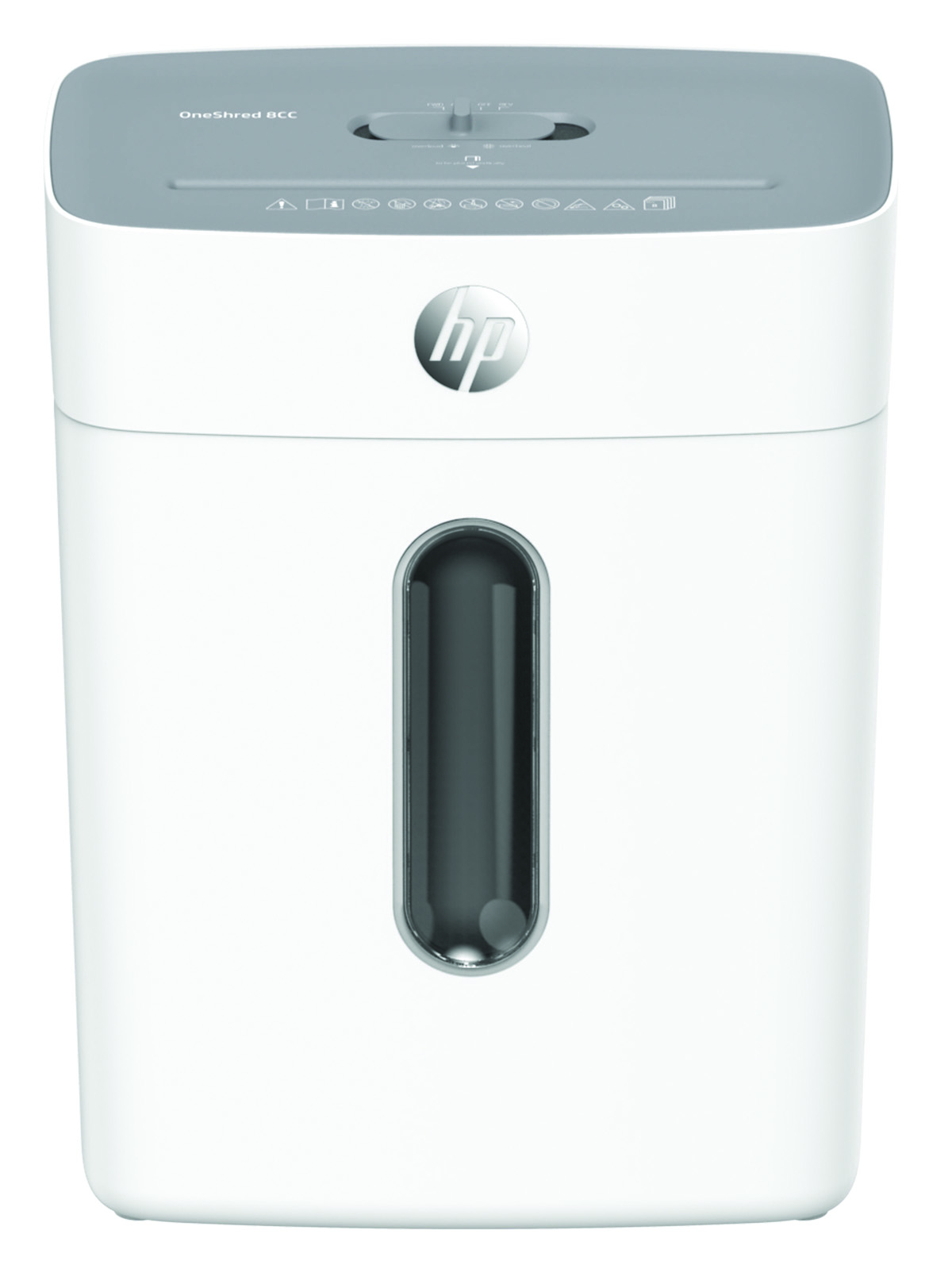 Niszczarka HP Oneshred 8CC P-4 15 l jasnoszara | biuroweokazje.pl | Zamów szybko!