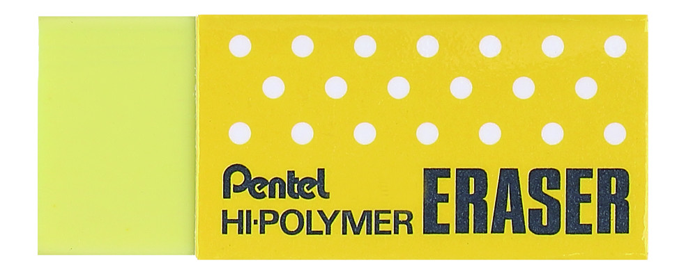 Gumka ołówkowa Pentel hiolymer zeh05 cm żółta | biuroweokazje.pl | Zamów z gwarancją!
