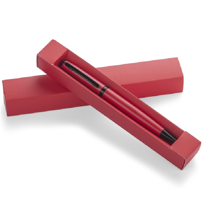 Długopis w etui rio czerwony + grawer | biuroweokazje.pl | Sprawdź ofertę!