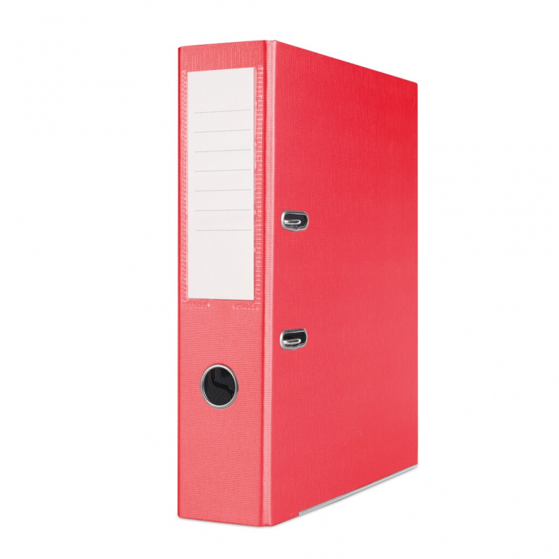Segregator basic-s z szyną, pp, A4 75 mm, czerwony | biuroweokazje.pl | Zamów z gwarancją!