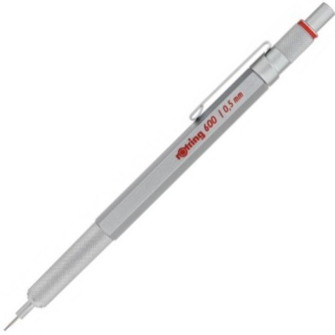 Ołówek automatyczny Rotring RO600 0,5 srebrny | biuroweokazje.pl | Wybierz mądrze