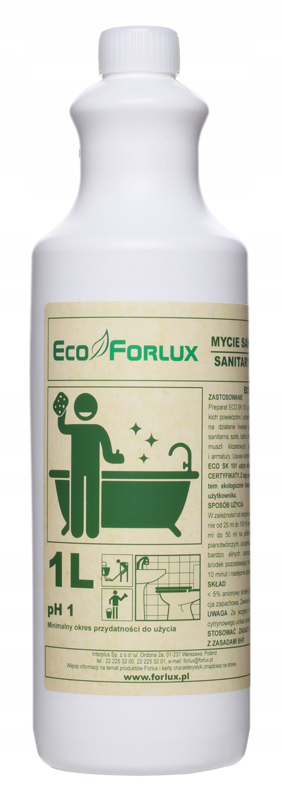 Forlux ekologiczny koncentrat do sanitariatów eco sk101 1 l | biuroweokazje.pl | Zamów taniej!