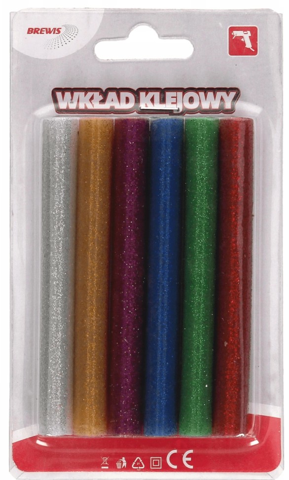 Wkład uzupełniający do pistoletu na gorąco mix kolorów 7 x 100 mm | biuroweokazje.pl | Kup w promocji!