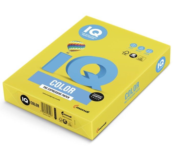 Papier ksero iq kolor A3 musztardowy 80 g/m2 ig50 | biuroweokazje.pl | Zamów błyskawicznie!