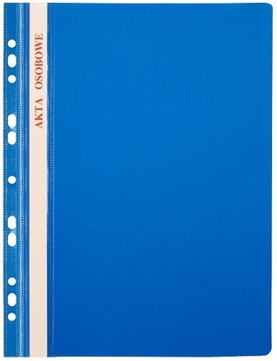 Teczka do akt osobowych skoroszyt oczkowy abcd niebieska | biuroweokazje.pl | Skorzystaj z rabatu!
