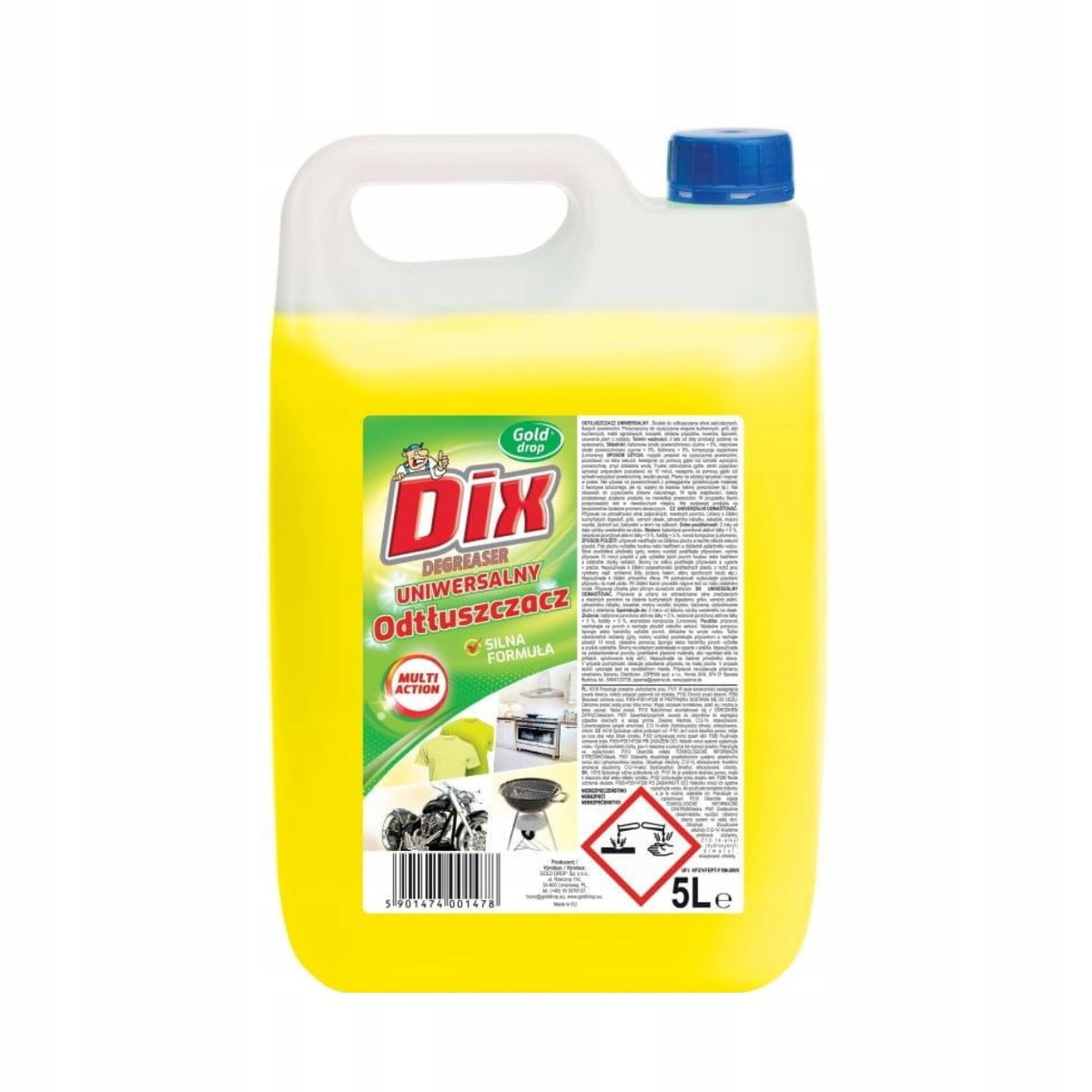Płyn odtłuszczacz uniwersalny dix 5 l | biuroweokazje.pl | Kup wyjątkowo!