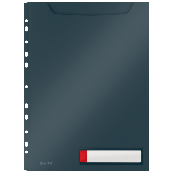 Koszulka o zwiększonej pojemności Leitz Cosy szara 3 sztuki | biuroweokazje.pl | Nie czekaj!