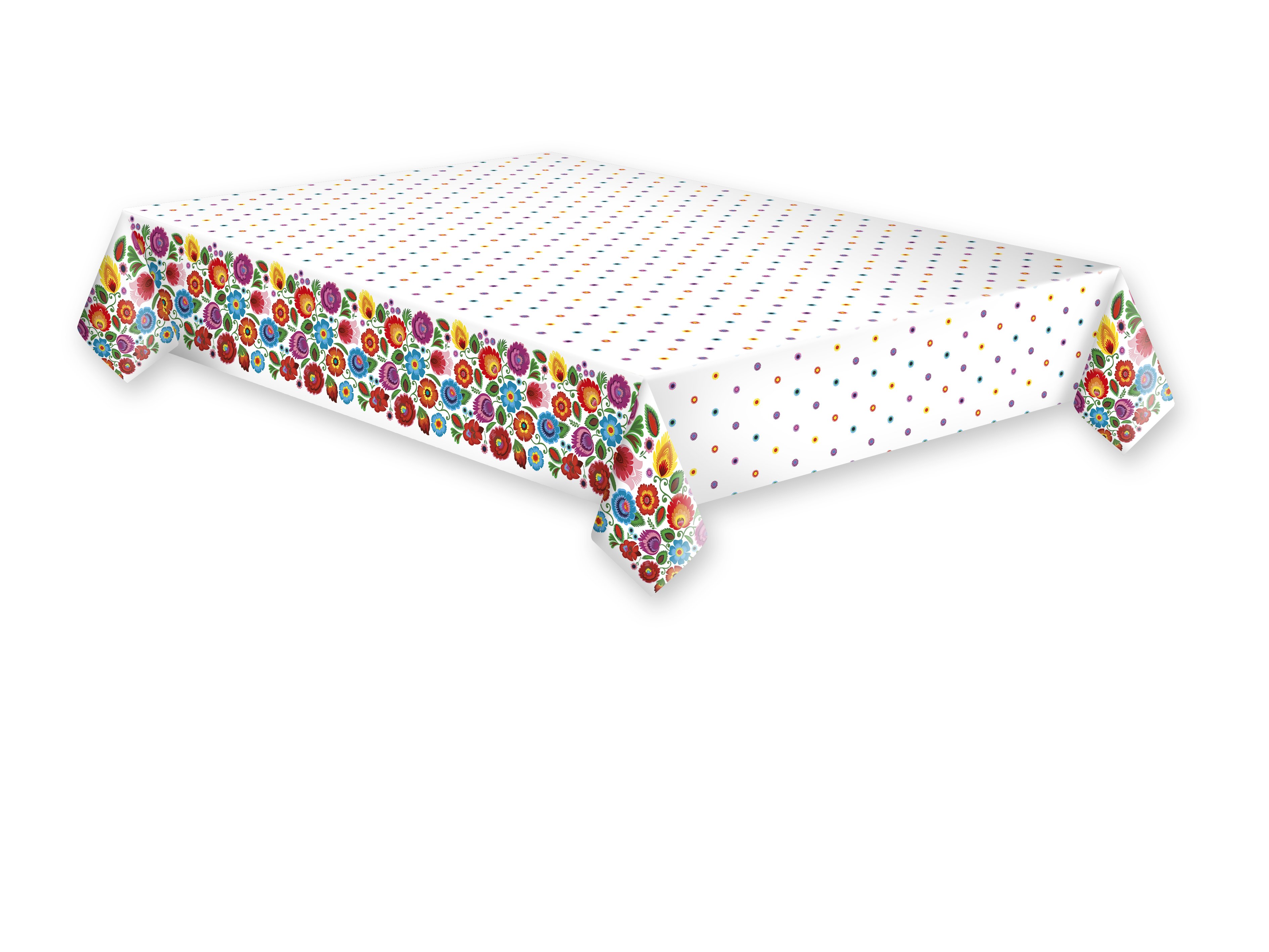 Obrus papierowy Łowicz Colourful Cutout zestaw 1 sztuk. 120 x 180 48 [g/m2] | biuroweokazje.pl | Działaj teraz!