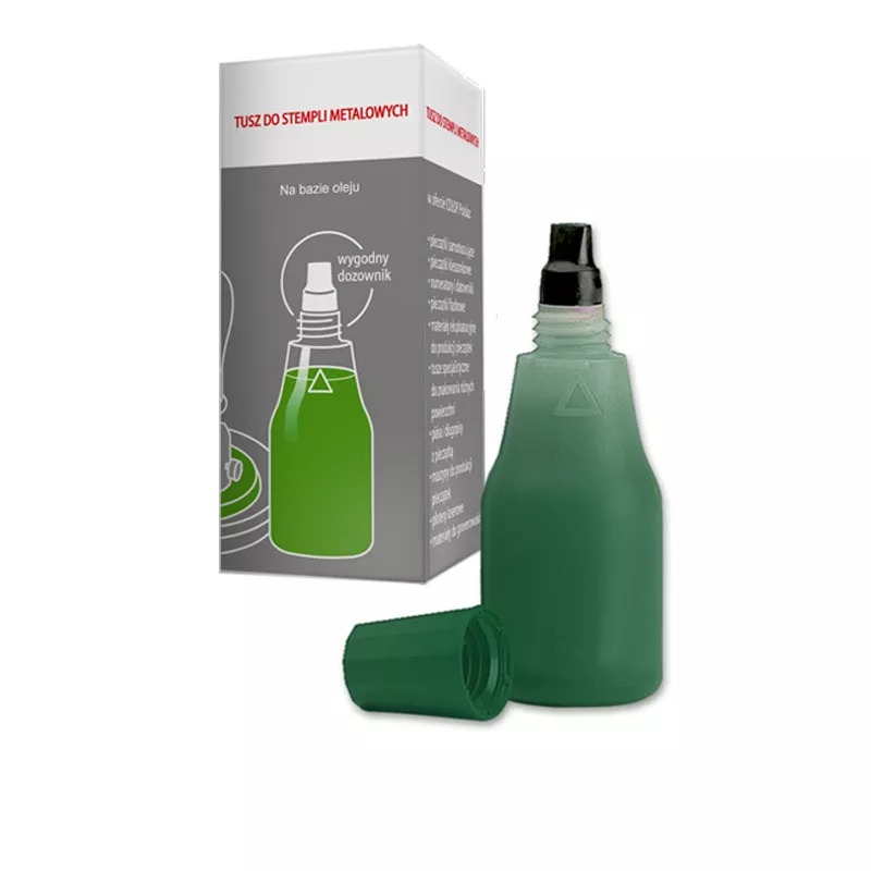Tusz Colop do stempli metalowych zielony 25 ml | biuroweokazje.pl | Zamów bezpiecznie!