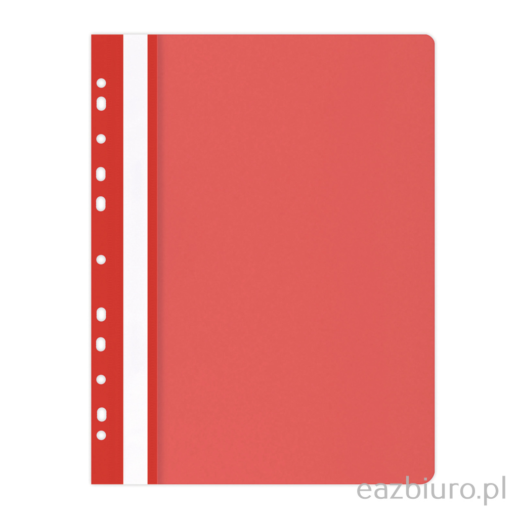 Skoroszyt Plastikowy oczkowy czerwony miękki | biuroweokazje.pl | Zamów wygodnie!