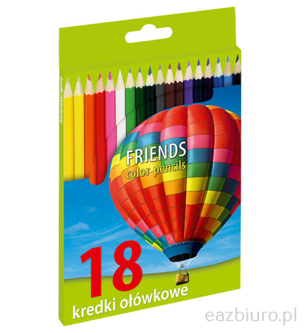 Kredki ołówkowe 18 kolorów ostrzone sześciokątne unionl | biuroweokazje.pl | Kup pewnie!