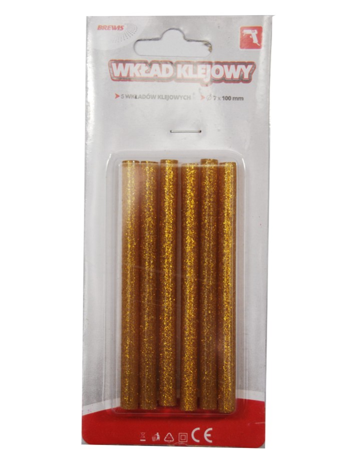 Wkład uzupełniający do pistoletu na gorąco złoty 7 x 100 mm | biuroweokazje.pl | Zamów już dziś!