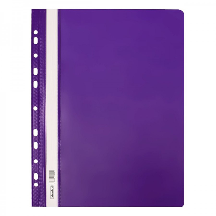 Skoroszyt Plastikowy oczkowy miękki fioletowy | biuroweokazje.pl | Kup w promocji!