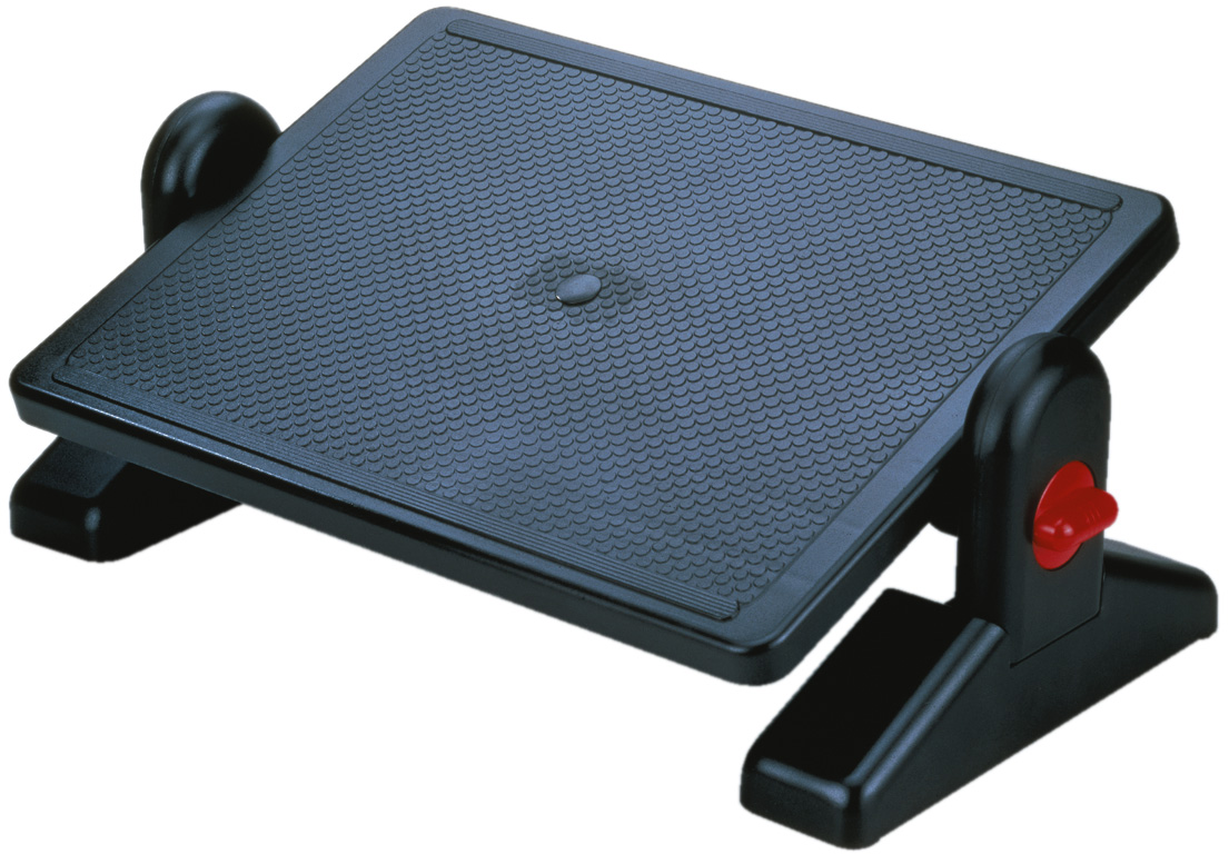 Podnóżek Q-Connect, z regulacją (x2), 450 x 310 mm, czarny | biuroweokazje.pl | Kup już teraz!