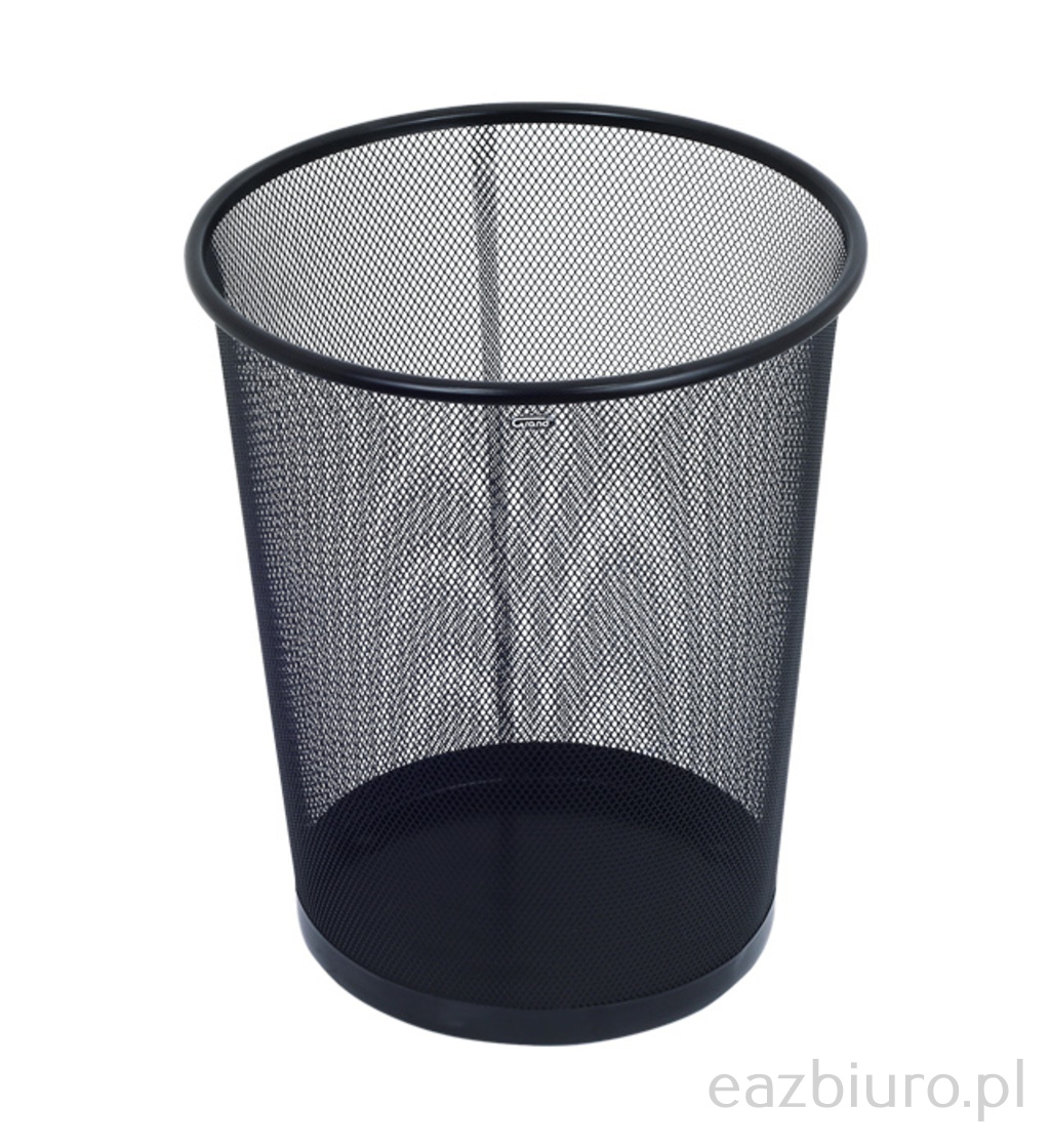 Kosz na papier gr-018 siatka metalowa czarny 19 l | biuroweokazje.pl | Odbierz szybko!