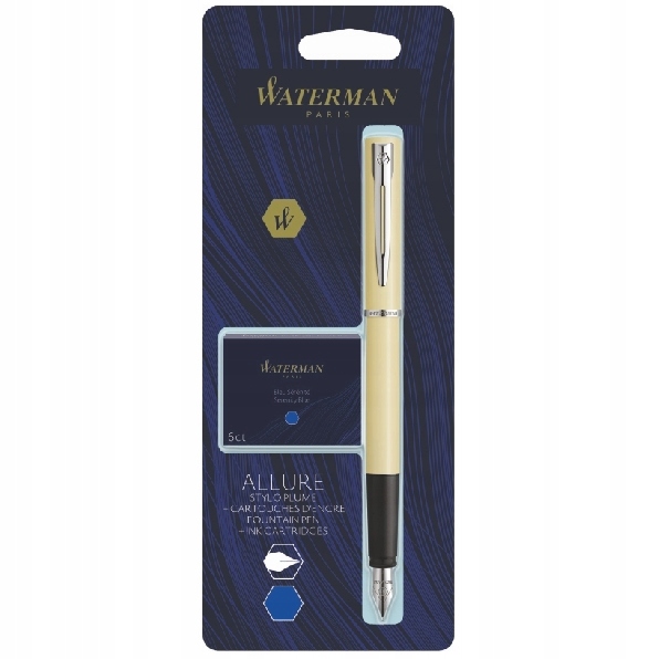 Pióro wieczne Waterman Allure pastel żółte + zestaw 6 sztuk naboi | biuroweokazje.pl | Skorzystaj dziś!